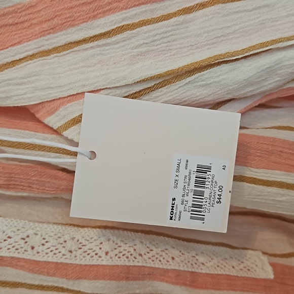 NWT Lauren Conrad Peasant Top - Picture 5 of 8